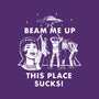 This Place Sucks-Womens-Fitted-Tee-Mattania