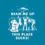 This Place Sucks-Womens-Fitted-Tee-Mattania