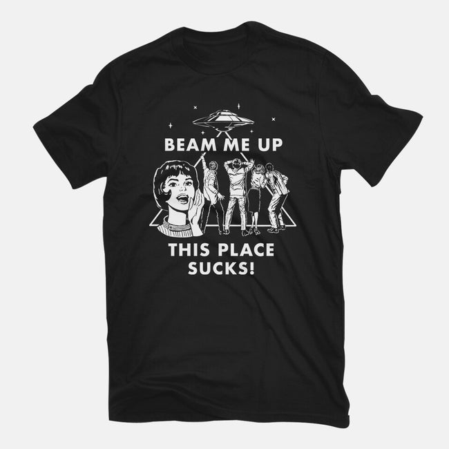 This Place Sucks-Womens-Fitted-Tee-Mattania