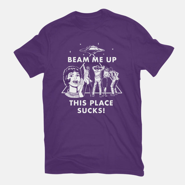 This Place Sucks-Womens-Fitted-Tee-Mattania
