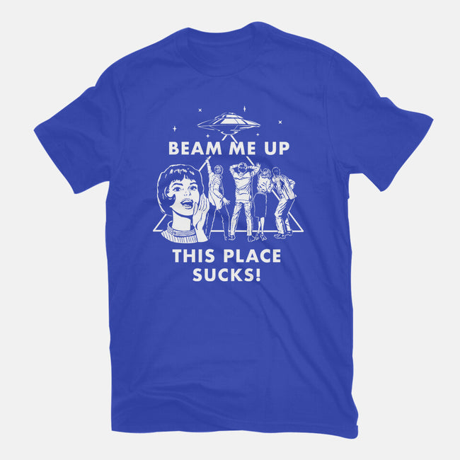 This Place Sucks-Womens-Fitted-Tee-Mattania