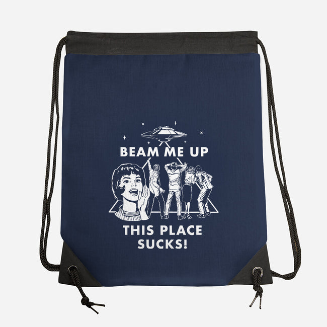 This Place Sucks-None-Drawstring-Bag-Mattania