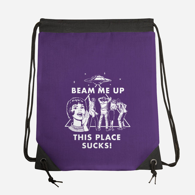This Place Sucks-None-Drawstring-Bag-Mattania