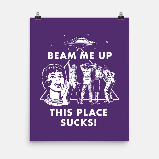 This Place Sucks-None-Matte-Poster-Mattania