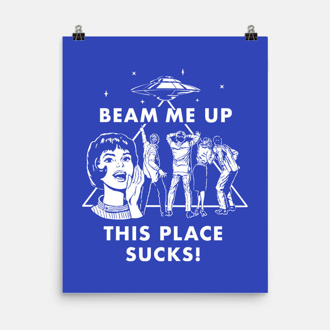 This Place Sucks-None-Matte-Poster-Mattania