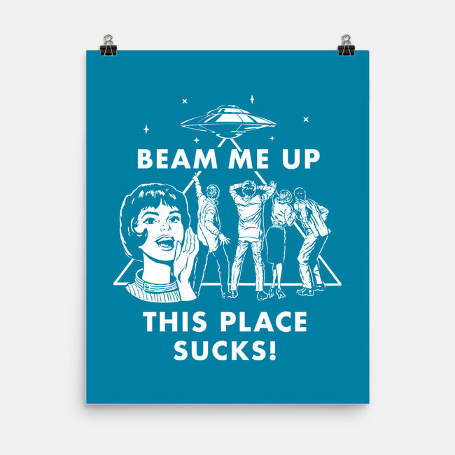 This Place Sucks-None-Matte-Poster-Mattania