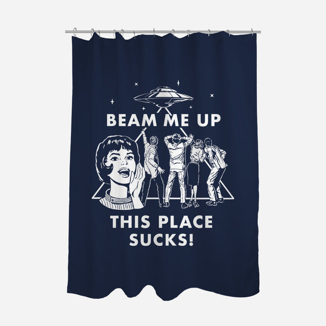 This Place Sucks-None-Polyester-Shower Curtain-Mattania