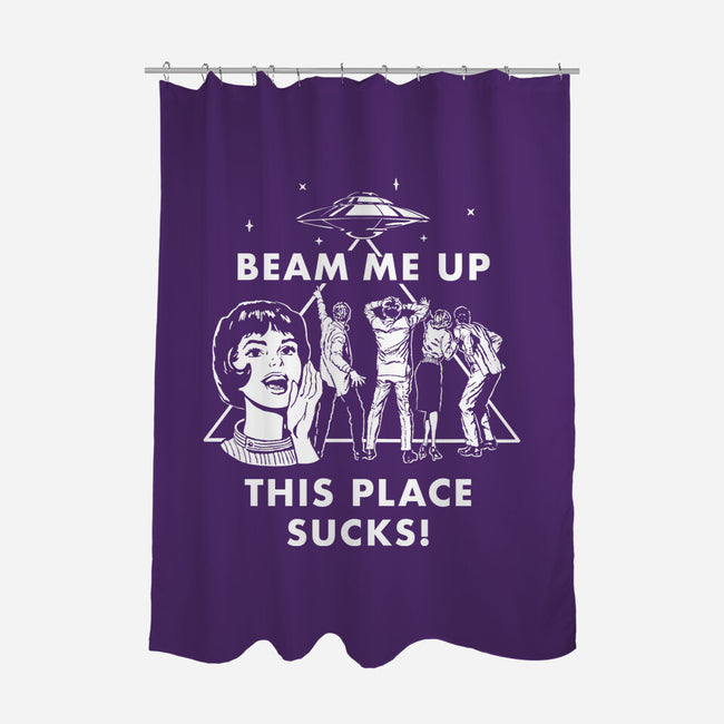This Place Sucks-None-Polyester-Shower Curtain-Mattania