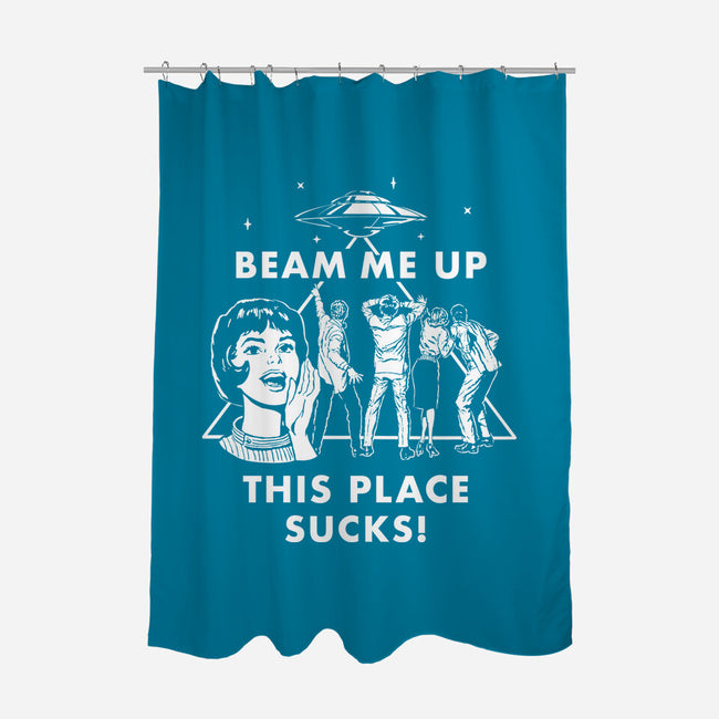 This Place Sucks-None-Polyester-Shower Curtain-Mattania