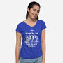 This Place Sucks-Womens-V-Neck-Tee-Mattania