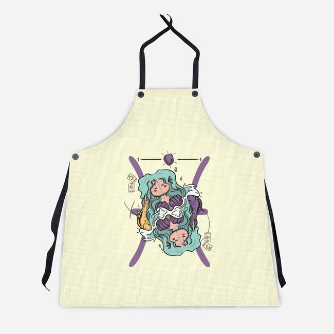 Between Two Worlds-Unisex-Kitchen-Apron-OnlyColorsDesigns