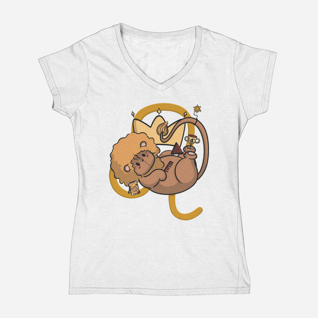 Starry Pride-Womens-V-Neck-Tee-OnlyColorsDesigns