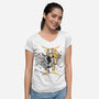 Twin Flames-Womens-V-Neck-Tee-OnlyColorsDesigns