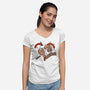 Untamed Spirit-Womens-V-Neck-Tee-OnlyColorsDesigns