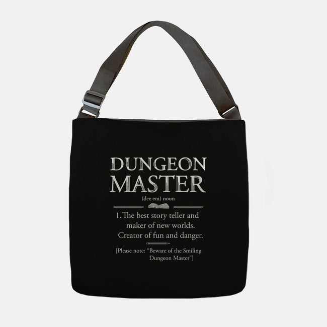 Dungeon Master Dictionary-None-Adjustable Tote-Bag-Vallina84