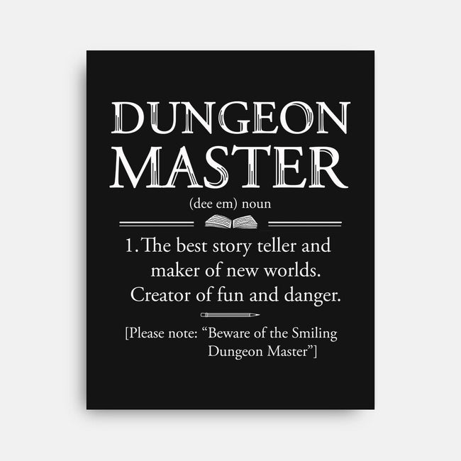 Dungeon Master Dictionary-None-Stretched-Canvas-Vallina84