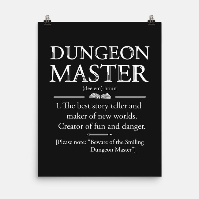 Dungeon Master Dictionary-None-Matte-Poster-Vallina84