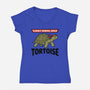 Elderly Normal Ninja-Womens-V-Neck-Tee-hypCreations