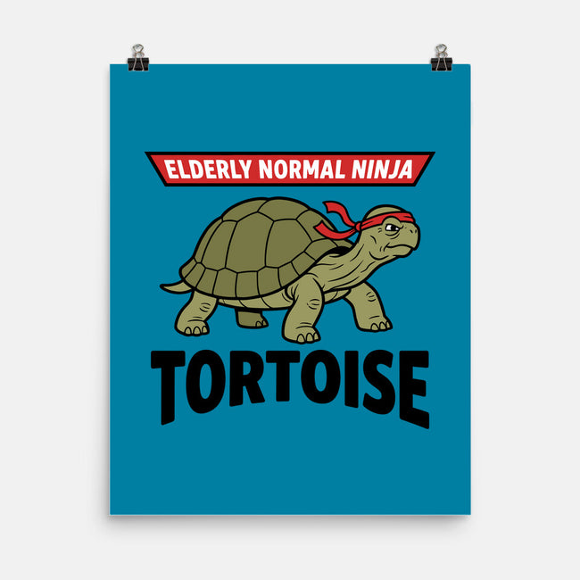 Elderly Normal Ninja-None-Matte-Poster-hypCreations