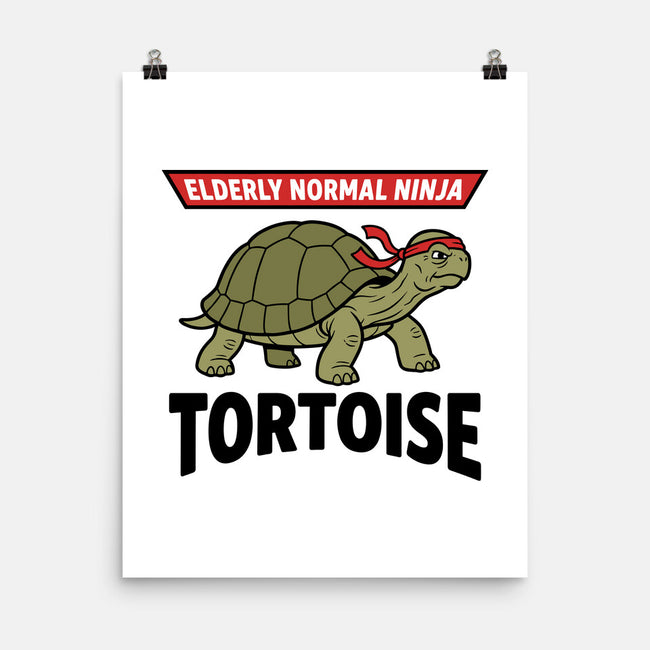Elderly Normal Ninja-None-Matte-Poster-hypCreations