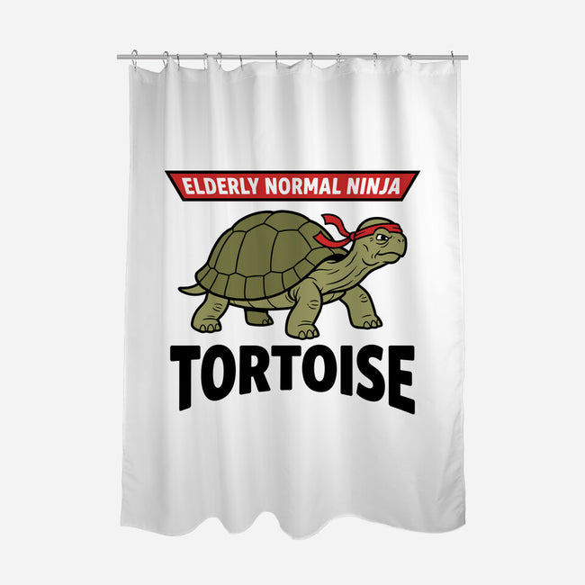 Elderly Normal Ninja-None-Polyester-Shower Curtain-hypCreations