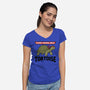 Elderly Normal Ninja-Womens-V-Neck-Tee-hypCreations