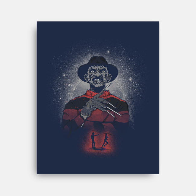 The Elm Street Slasher-None-Stretched-Canvas-grevalra