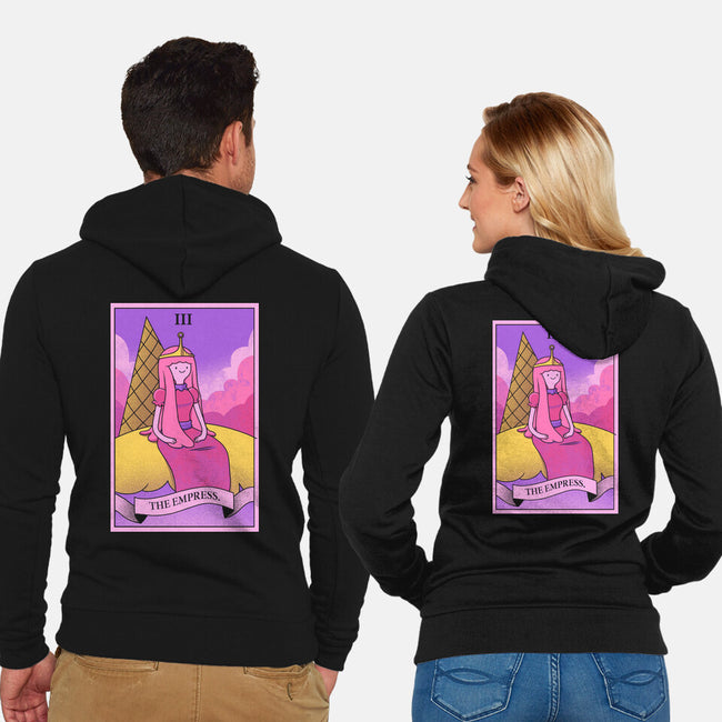 Candy Emperor Of Ooo-Unisex-Zip-Up-Sweatshirt-grevalra