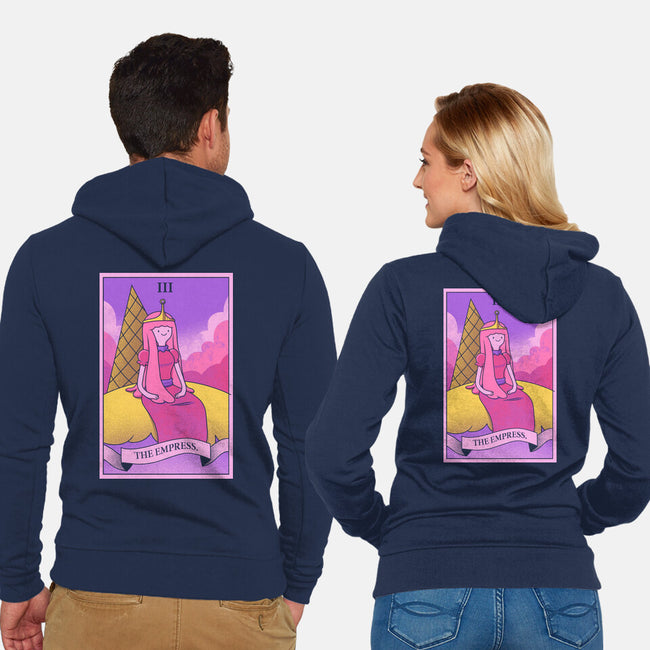 Candy Emperor Of Ooo-Unisex-Zip-Up-Sweatshirt-grevalra