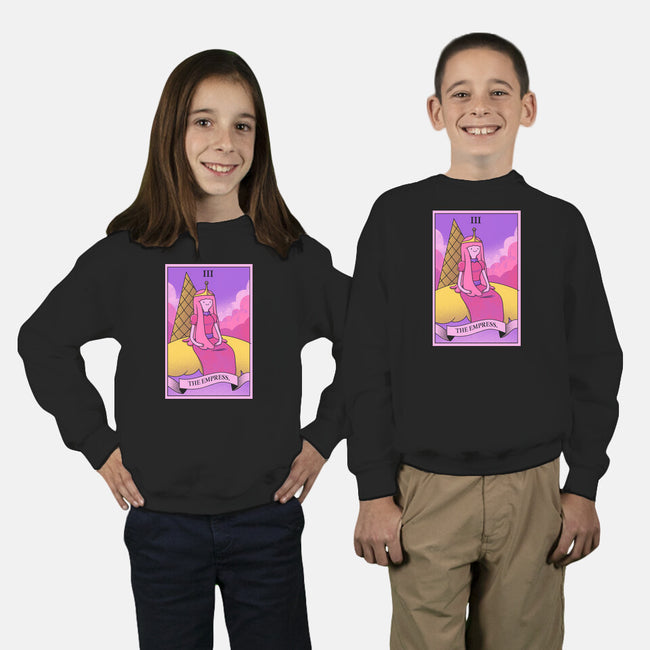 Candy Emperor Of Ooo-Youth-Crew Neck-Sweatshirt-grevalra