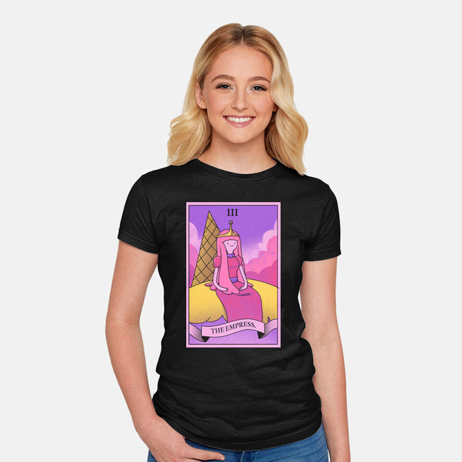 Candy Emperor Of Ooo-Womens-Fitted-Tee-grevalra