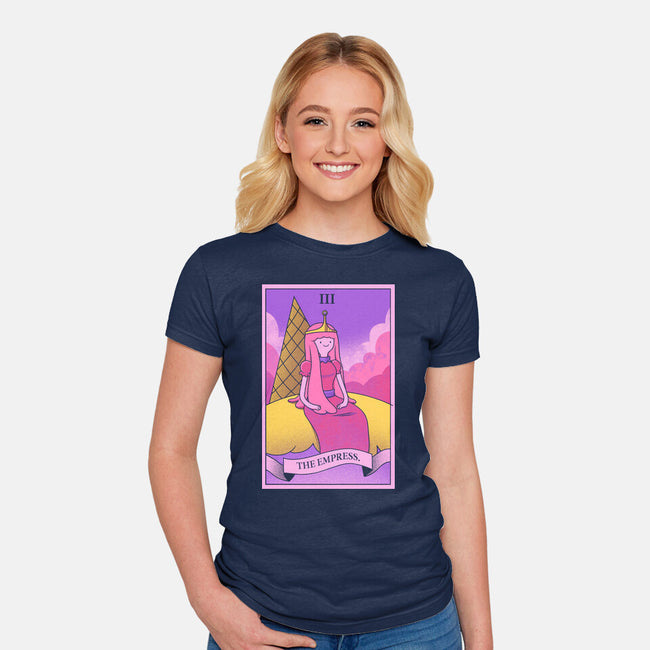 Candy Emperor Of Ooo-Womens-Fitted-Tee-grevalra