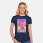 Candy Emperor Of Ooo-Womens-Fitted-Tee-grevalra