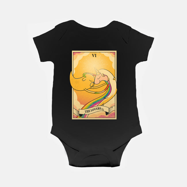 Lovers Of Ooo Tarot-Baby-Basic-Onesie-grevalra