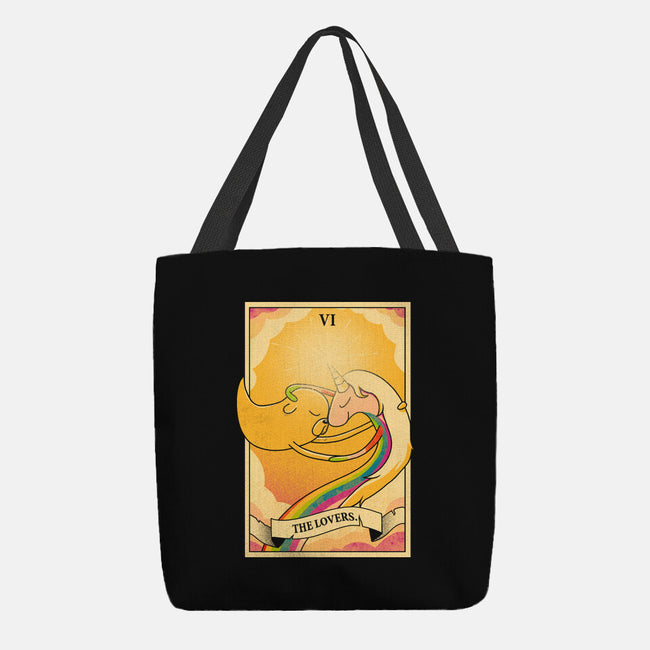 Lovers Of Ooo Tarot-None-Basic Tote-Bag-grevalra