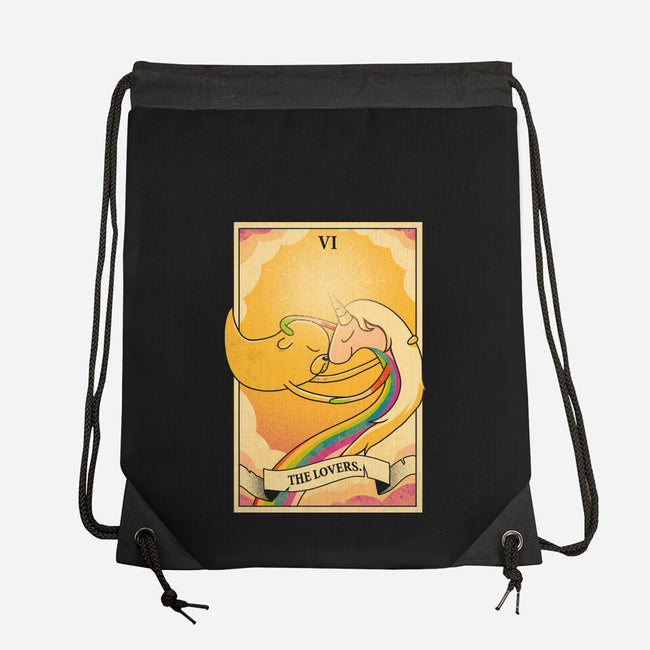 Lovers Of Ooo Tarot-None-Drawstring-Bag-grevalra