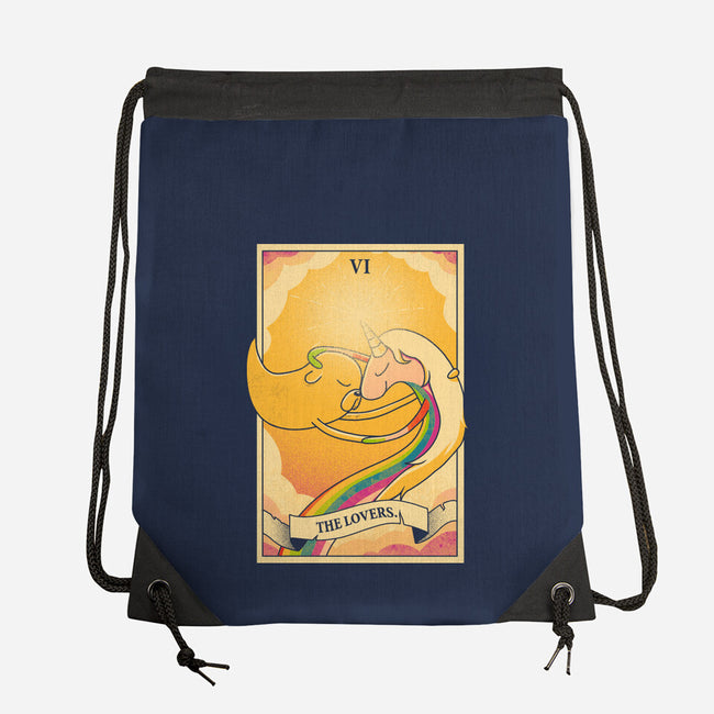Lovers Of Ooo Tarot-None-Drawstring-Bag-grevalra