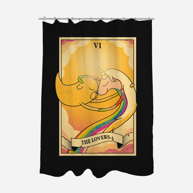 Lovers Of Ooo Tarot-None-Polyester-Shower Curtain-grevalra