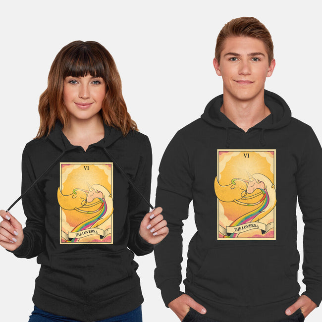 Lovers Of Ooo Tarot-Unisex-Pullover-Sweatshirt-grevalra