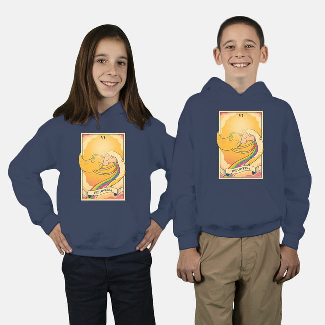 Lovers Of Ooo Tarot-Youth-Pullover-Sweatshirt-grevalra