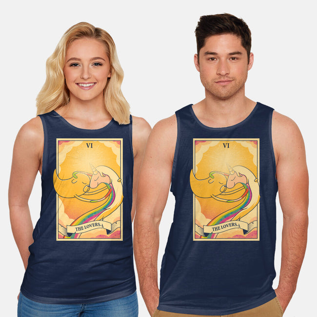 Lovers Of Ooo Tarot-Unisex-Basic-Tank-grevalra