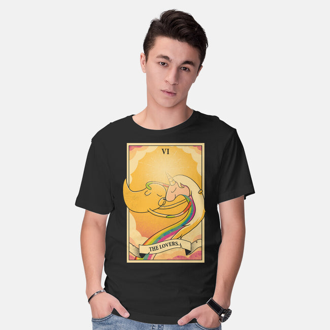 Lovers Of Ooo Tarot-Mens-Basic-Tee-grevalra