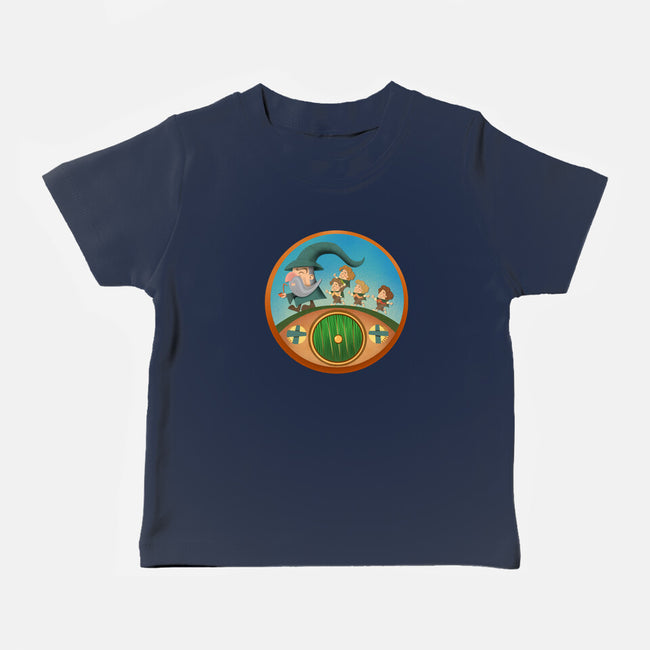 The Road Goes On-Baby-Basic-Tee-DrawnByBryan