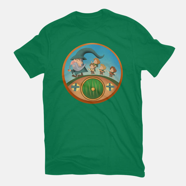 The Road Goes On-Unisex-Basic-Tee-DrawnByBryan