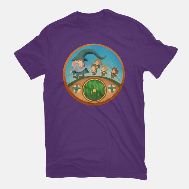 The Road Goes On-Womens-Fitted-Tee-DrawnByBryan