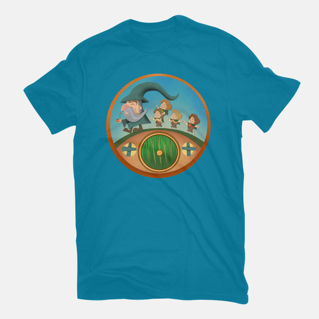 The Road Goes On-Unisex-Basic-Tee-DrawnByBryan