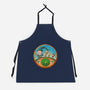 The Road Goes On-Unisex-Kitchen-Apron-DrawnByBryan