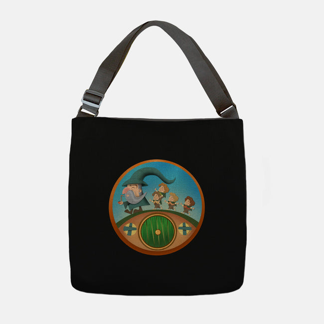 The Road Goes On-None-Adjustable Tote-Bag-DrawnByBryan