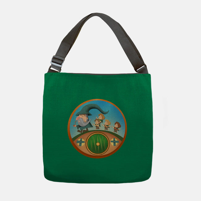 The Road Goes On-None-Adjustable Tote-Bag-DrawnByBryan