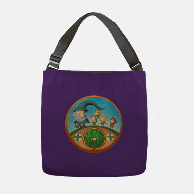 The Road Goes On-None-Adjustable Tote-Bag-DrawnByBryan